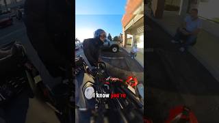 Homless Man Lies To Motorcycle Rider  slysync fyp motorcycle lie [upl. by Jocelin]