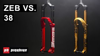 The ALL NEW RockShox Zeb Charger 31 VS Fox 38 Grip X2  Fork Off [upl. by Ratep]