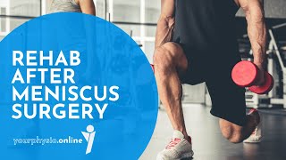 Rehab after Meniscus surgery  Exercise Videos for Meniscus Rehab [upl. by Garihc325]