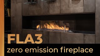 Fire Line Automatic 3  Zero Emission Automatic Ethanol Fireplace  Planika [upl. by Ravahs354]