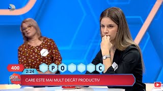 Jocul cuvintelor cu Dan Negru  Alexandra poate schimba clasamentul O va intrece pe Monica [upl. by Harvie268]