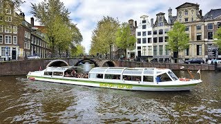 Canal Bus HopOn HopOff Tour in Amsterdam Netherlands [upl. by Atinahc]