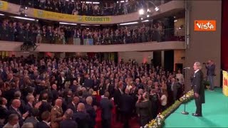 Mattarella all80esimo anniversario di Coldiretti accolto da una standing ovation [upl. by Havstad201]