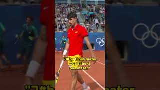 Novak Djoković psuje mater random Špancu iz publike olimpijada2024 olympics shorts djokovic [upl. by Eizeerb]