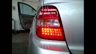 Stopuri Mercedes ML W164 LED facelift look by KITT 123tuningro [upl. by Yenot]