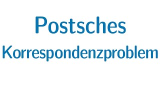 Berechenbarkeit 48  Postsches Korrespondenzproblem PKP [upl. by Odlanyer987]