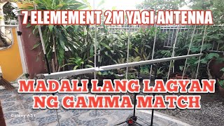 2 meter 7 Element Yagi Antenna with Gamma match  Part 2 [upl. by Anned747]