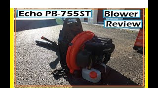 ECHO BACKPACK BLOWER PB755 SHST UNBOXING amp REVIEW DEMONSTRATING LEAF REMOVAL 🍃🍂 USAGE UNBOXING [upl. by Stoecker100]