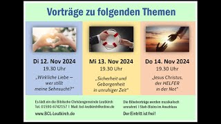 2024 Nov Impulsabend mit Thomas Diehl I Sehnsucht nach wahrer Liebe [upl. by Sellma]