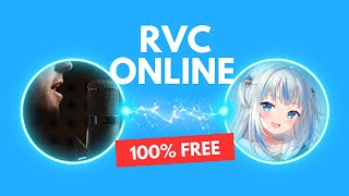 How To Use RVC Voice Conversion ONLINE For FREE No GPU Needed [upl. by Figge]