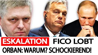 SKANDAL UNGLAUBLICH Fico lobt Orban im Kreml  Schockierende Auswirkungen auf die EU [upl. by Attiuqahs528]