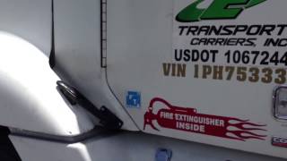 Autopage 350 alarm Install on Freightliner [upl. by Aleina]