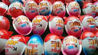 Satisfying Video I Unpack Surprise Eggs Kinder Joy Chocolate ASMR231 [upl. by Llerot]