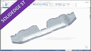 Crossbeam part 1  SolidEdge ST 10 Training  Surfaces [upl. by Iaw]