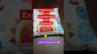 Pasteurized and Homogenized milk explained‼️newslearningstudyenglish shortsytshortsviralvideo [upl. by Ardnuhsor]