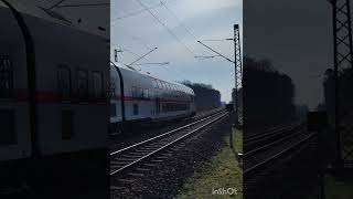 Ein grüßender Intercity in Rheine  Hauenhorst Feldstraße [upl. by Rowney]