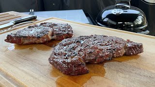 Ribeye Steak on the Weber Kettle Charcoal Grill [upl. by Navarro]