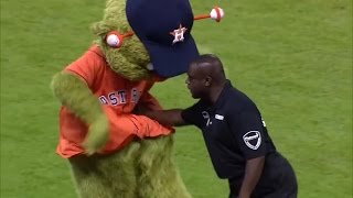 Dance Battle  Astros Mascot vs Security guard [upl. by Muhan214]