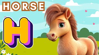 H is for Horse  Learn the ABCs [upl. by Midis]