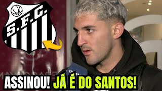 SANTOS FECHA PRIMEIRA CONTRATAÇÃO DE 2025 ACABOU DE ANUNCIAR ÚLTIMAS NOTÍCIAS DO SANTOS [upl. by Eardna730]