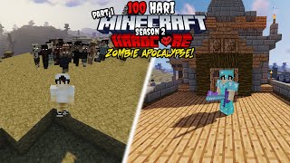 100 Hari di Minecraft Hardcore Zombie Apocalypse Seasons 2  Part 1 [upl. by Delija]