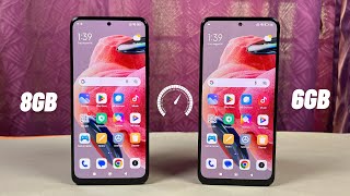 Redmi Note 12 8GB vs Redmi Note 12 6GB  Speed Test amp Comparison Whats Difference [upl. by Mano18]