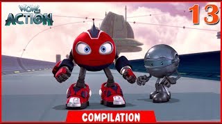 Rollbots  Compilation  13  Action series for kids 3D cartoons  WowKidz Action [upl. by Ttirb]