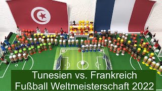 Tunesien vs Frankreich  FußballWeltmeisterschaft Katar 2022  Gruppenspiel der Gruppe D [upl. by Yrohcaz]