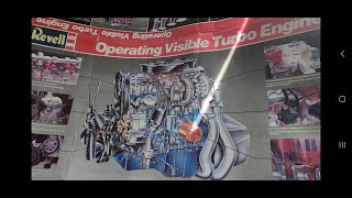 Revell Visible Operating 23 Turbo Engine 13 scale  Part 1 [upl. by Ariec]