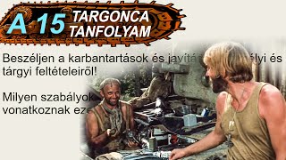 Targonca A15 tétel Munkagép Tanfolyam 2023 OKJ utáni tételsor [upl. by Ellatsirhc]