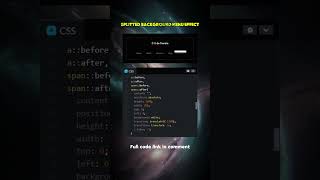 Splitted Background Menu Effect css html codetomato [upl. by Feucht]