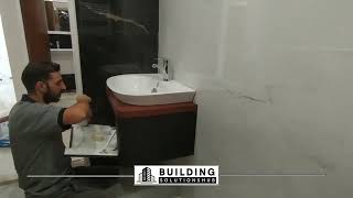 Bathroom Sink amp Mirror Installation TimeLapse Transformation [upl. by Pizor]