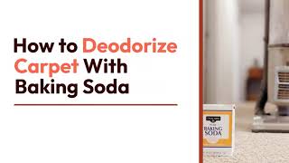 Simple Method to Deodorize Carpet With Baking Soda  Best Choices [upl. by Dominic]