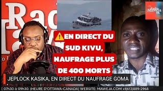 ⚠️NAUFRAGE À KIVU PLUS DE 400 MORTS ET 10 SURVIVANTS EN DIRECT DU SUD KIVU [upl. by Kendyl446]