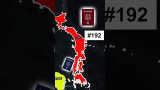 World Top 5 Strongest Passport wordlaffairs geopolitics shorts explore map feed worldnews [upl. by Marigolda]