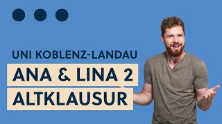 Livestream Altklausur Analysis amp Lineare Algebra 2 Teil 1 Analysis Uni KoblenzLandau [upl. by Horsey]