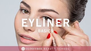 Tutorial  Vier Varianten deinen Eyeliner zu tragen  GLOSSY BASICS [upl. by Nilra623]