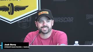 Josh Berry full interview Caitlin Clark to be featured on car for NASCAR Brickyard 400 [upl. by Loutitia]