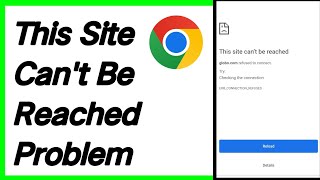 Fix This Site Cant Be Reached Problem in Chrome [upl. by Tjader663]