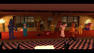 Freddy and the Crew add the Toys  Fnaf Gmod [upl. by Aneerehs]