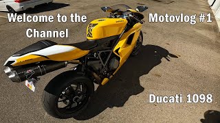 1st Motovlog on my Ducati 1098 Last analog bike [upl. by Salvador]