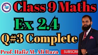 Ex 24 Question  3 Complete  Class 9  Maths [upl. by Colline277]