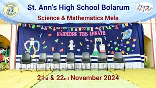 Science amp Mathematics Mela 2024  St Anns High School Bolarum  21st amp 22nd November 2024 [upl. by Ybbob422]