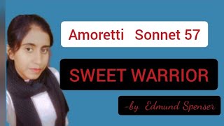 Amoretti Sonnet 57 Sweet Warrior by Edmund Spenser in Hindi APEducationHub [upl. by Azila]