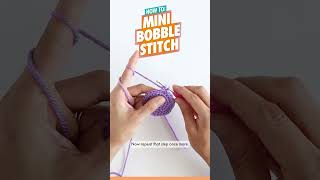 How to Crochet 🧶 Mini Bobble Stitch Mini Bo  Beginner Amigurumi Tutorial [upl. by Lefton]