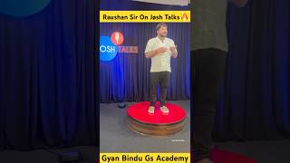 Raushan Anand Sir On Josh Talks 🔥 byraushananand joshtalks joshtalk motivation shorts [upl. by Airrehs541]