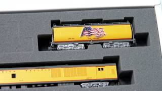 Kato USA N scale FEF3 Water Tender and Excursion Train Set Unboxing [upl. by Olethea640]