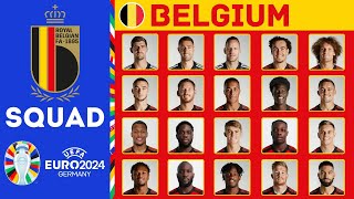 BELGIUM Possible Squad For UEFA EURO 2024  Belgium Squad  FootWorld [upl. by Ahsyas573]