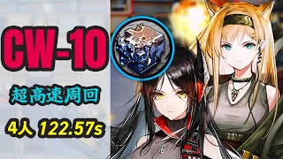 【超高速周回】CW10 4人で無駄に速すぎる熾合金掘り 《孤星Lone Trail》【アークナイツArknights명일방주】Alloy Speedrun 12257 s [upl. by Gusba]