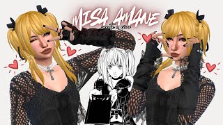 💀 The Sims 4  Misa Amane  CreateASim [upl. by Annayoj]